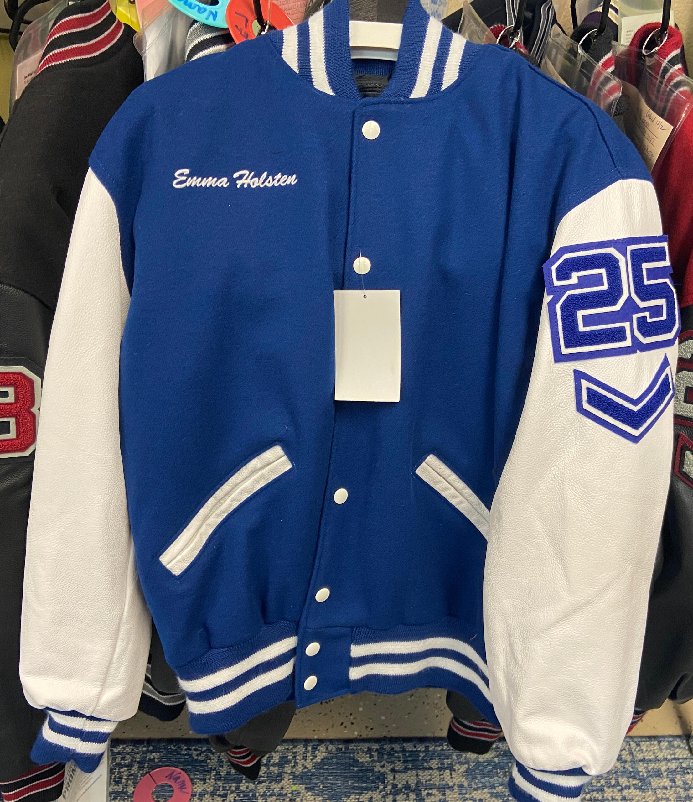 Emma Blue Varsity Jacket